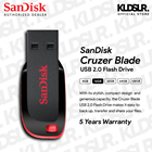 SanDisk Cruzer Blade 16GB USB 2.0 Flash Drive (SDCZ50-016G-B35)